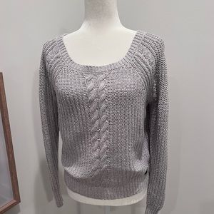 Abercrombie & Fitch Gray Knitted Sweater